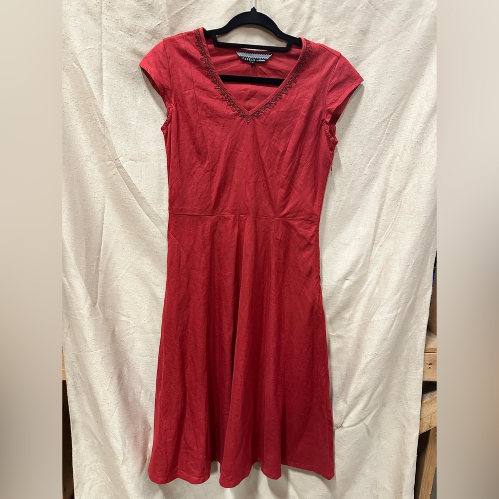 Elegant Red Women's Dress